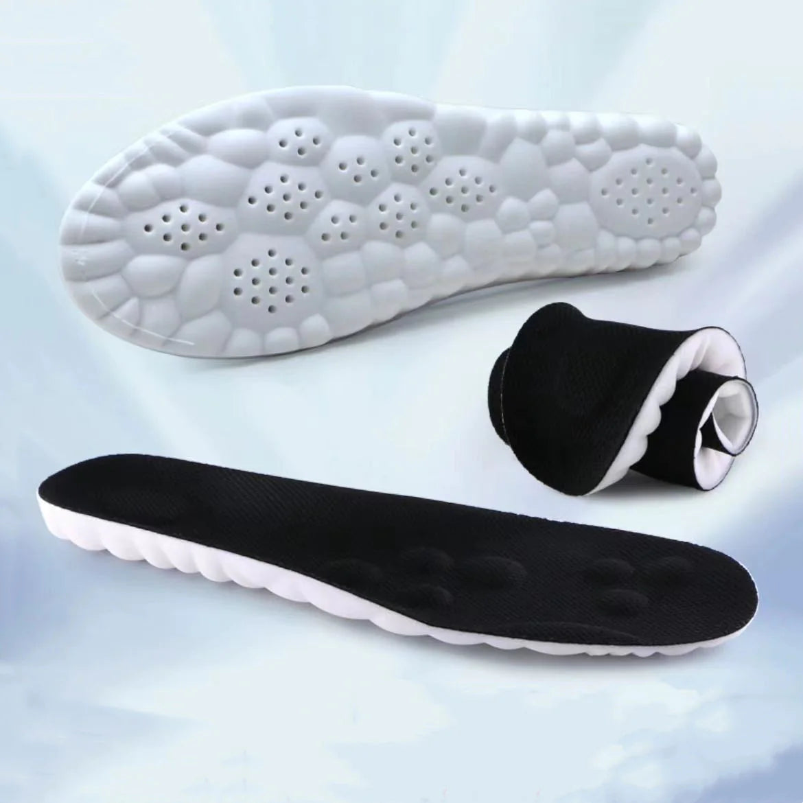 4D Cushioning Insoles – Ultra Soft, Anti-Fatigue, Thick Comfort Shoe Pads