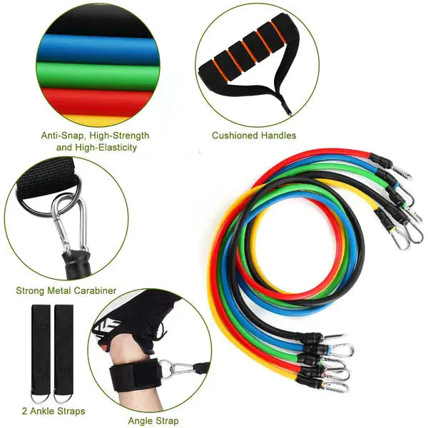 11Pcs Resistance Bands Fitness set