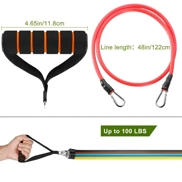 11Pcs Resistance Bands Fitness set