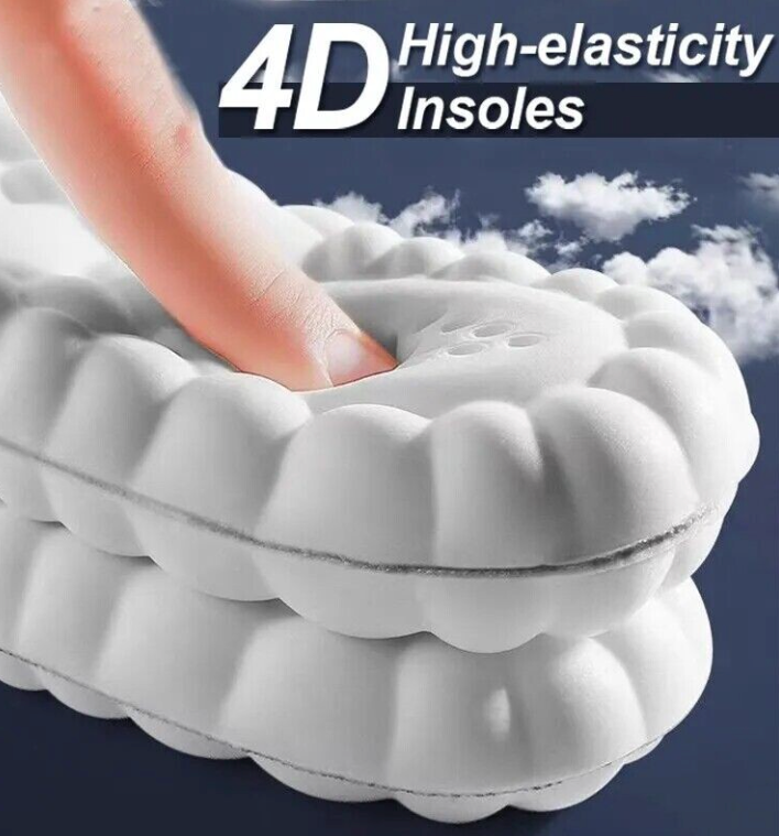 4D Cushioning Insoles – Ultra Soft, Anti-Fatigue, Thick Comfort Shoe Pads